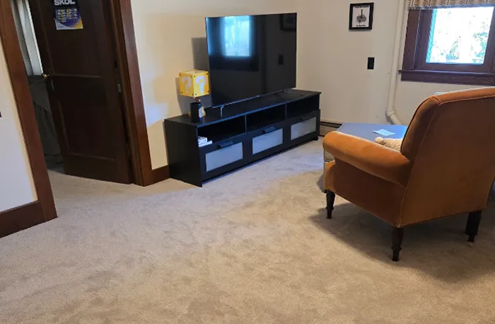 carpet installation in Hutchinson living room 